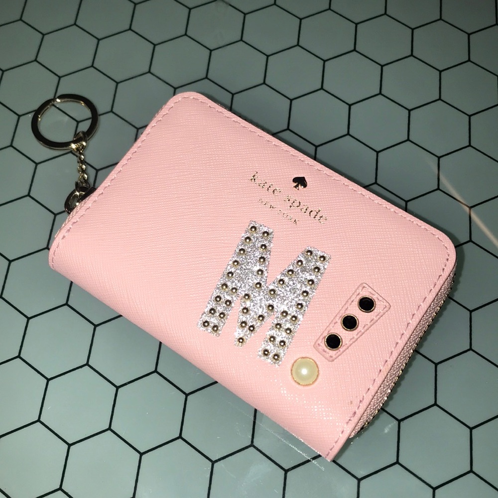 Kate spade “M”wallet key fob